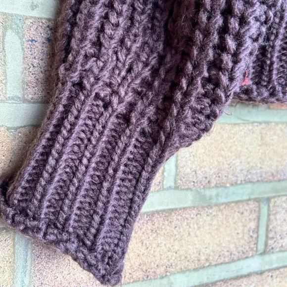 Bluivy chunky knit long sleeve mock neck pullover sweater - Picture 3 of 8